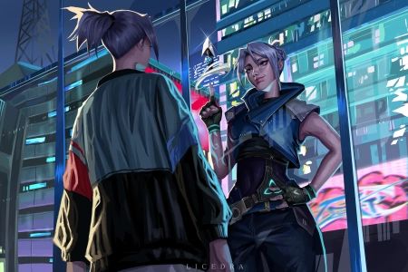 杰特 微笑 电子游戏 短发 双手叉腰 站立 数字艺术 手套 无指手套 建筑 4K壁纸 4096x2730