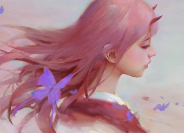 粉色头发 墨镜 电脑壁纸 4K壁纸  3840x2268