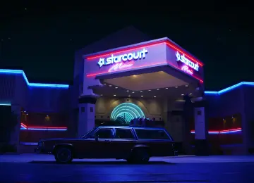 汽车 蓝色 夜晚 黑暗 红色 黑色 电视剧 霓虹灯 赛博朋克 电脑壁纸 4K壁纸  3840x2160