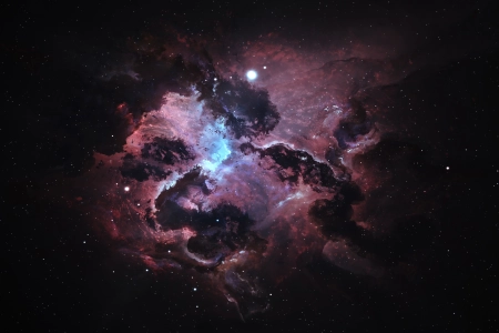 图片 AI艺术 空间 伽利 星星 星云 空间艺术  4K壁纸 3840x2160