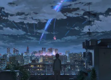 动漫 夜空 男孩 电脑壁纸 4K壁纸  3840x2160