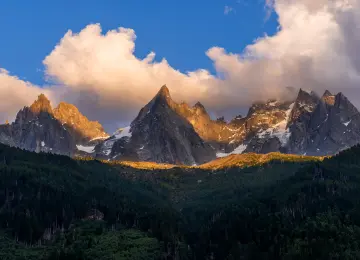 阿尔卑斯夕阳云海  8192x5464