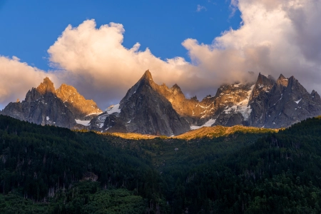 阿尔卑斯夕阳云海 8192x5464