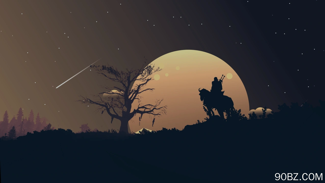 巫师 狂野狩猎 风景 夜晚  电脑壁纸 4K壁纸