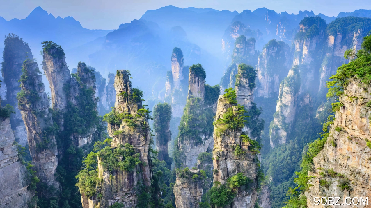 山脉 盆山 自然 世界遗产 遗产 国家公园 晴朗 天空 风景 树木 云 悬崖 4K壁纸