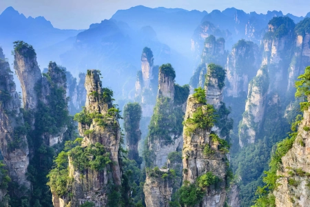 山脉 盆山 自然 世界遗产 遗产 国家公园 晴朗 天空 风景 树木 云 悬崖 4K壁纸 3840x2160