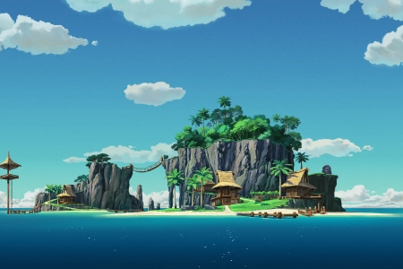 风者 房子 水 天空  电脑壁纸 4K壁纸 3840x2160