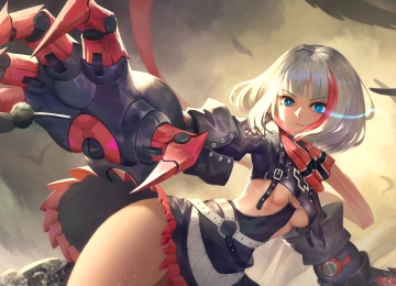 动漫女孩 动漫 碧蓝航线 海军上将 机甲 游戏 电脑壁纸 4K壁纸  4702x2250