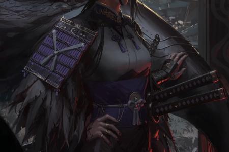 女人 奇幻女孩 原创人物 奇幻艺术  原图 素描 羽毛 AI艺术 手机壁纸 4K壁纸 5000x6251