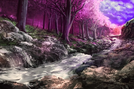AI艺术 奇幻艺术 绘画 科幻 树木 森林  电脑壁纸 4K壁纸 3840x2160