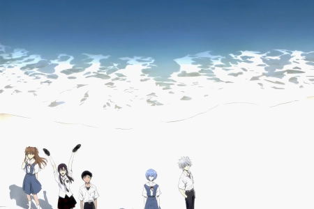 动漫 动漫女孩 海滩 绫奈丽 动漫男孩  手机壁纸 4K壁纸 5120x7268