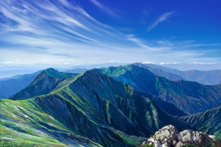 山 自然 天空 云 景观 户外 4K壁纸 4096x2731