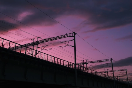 暗 户外 天空 云 粉色 电动 4K壁纸 5402x3039