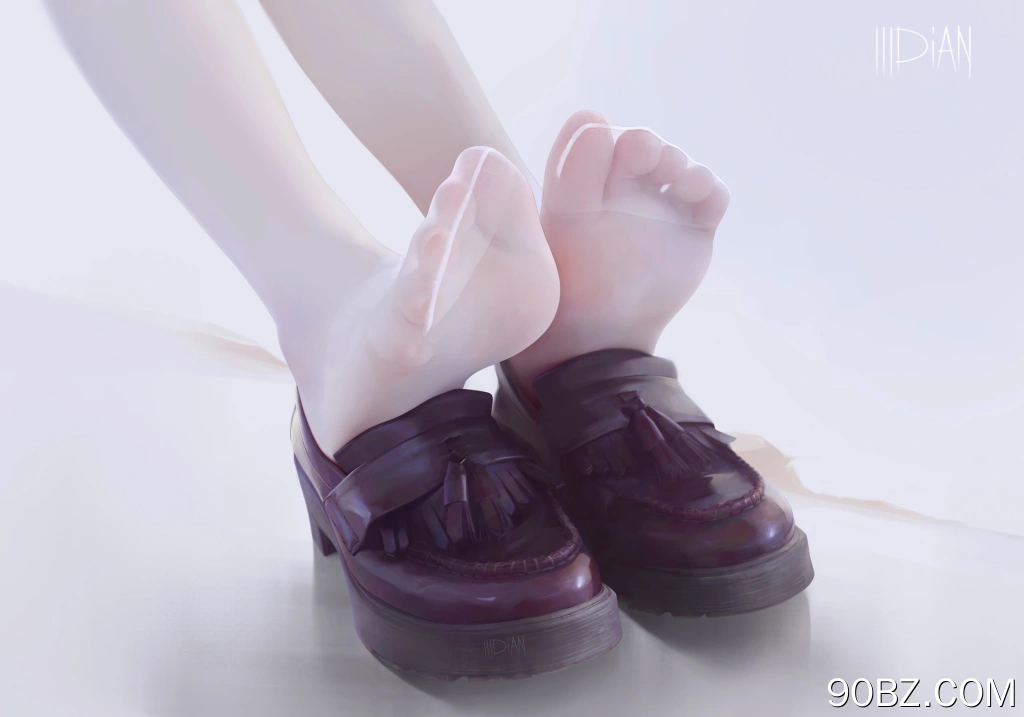 原创 人物 脚 数字艺术 连裤袜 脚趾 皮鞋 4K壁纸