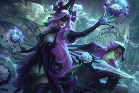 塔龙 英雄联盟 紫发 游戏 奇幻 4K壁纸 4096x2305