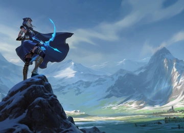 英雄联盟 剑 弓箭 披风 雪山 4K壁纸  3840x2160