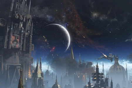 电子 游戏 战锤 太空 陆战队 星球 星际大战 战斗 星际 宇宙 飞船 城市 4K壁纸 3840x2160
