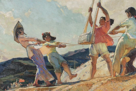 王文彬 女性 油画 油画 帆布 AI艺术  电脑壁纸 4K壁纸 5788x2481