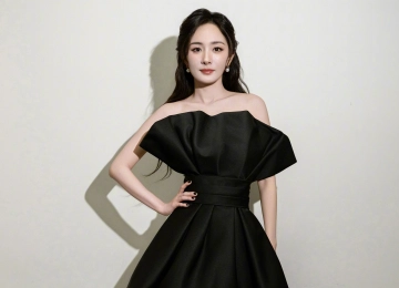黑色裙子 气质 美女 杨幂 4K壁纸  3840x2400