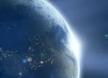 太空 月球 地球 恒星  电脑壁纸 4K壁纸  6880x2880