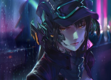 梦幻 女孩 帽子 窗户 4K壁纸  4302x4132