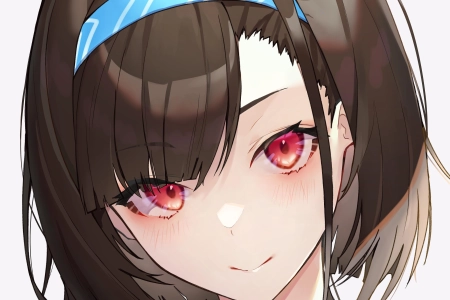 黑发 红眼睛 动漫 动漫女孩 蔚蓝巷 手机壁纸 4K壁纸 4500x6000