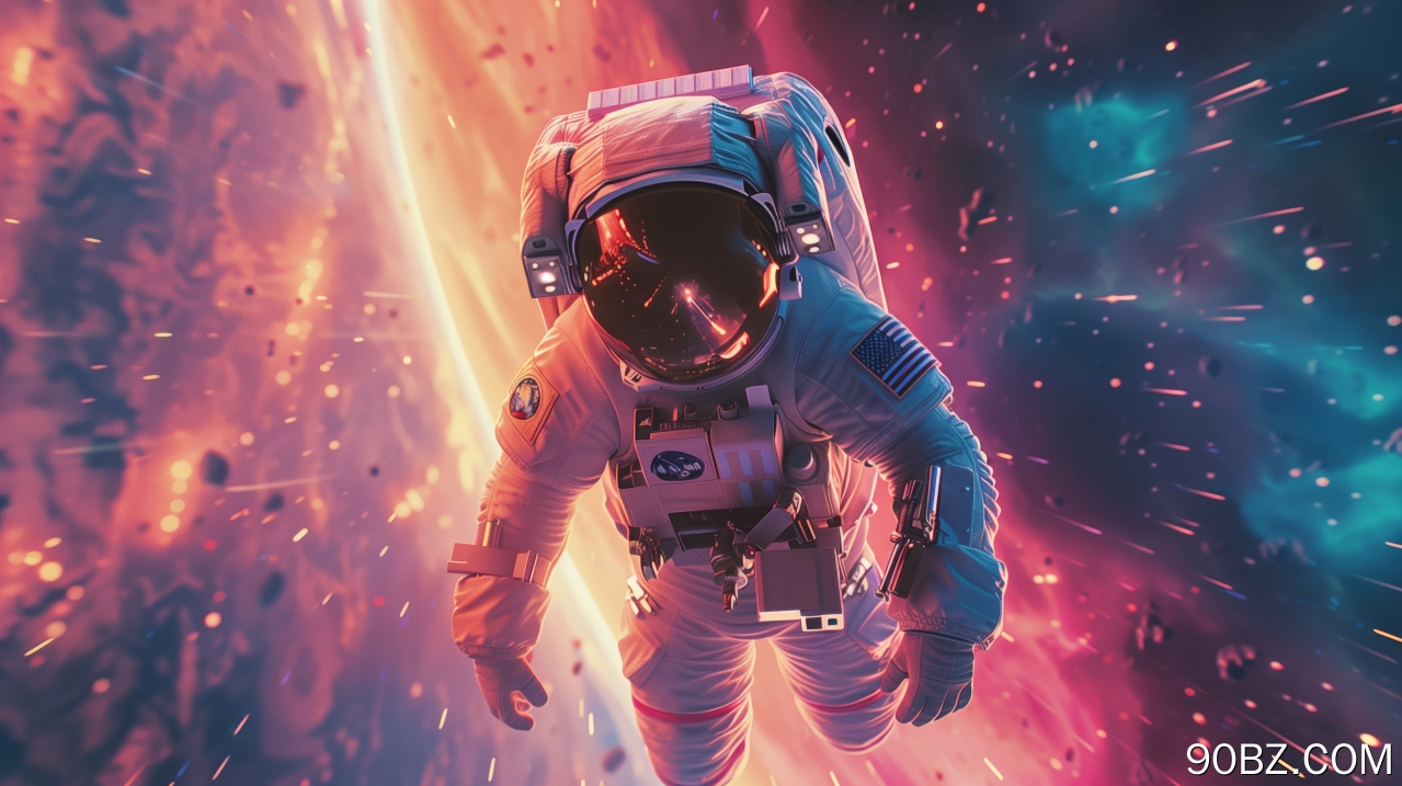 宇航员 人工智能艺术 插图 漂浮  电脑壁纸 4K壁纸