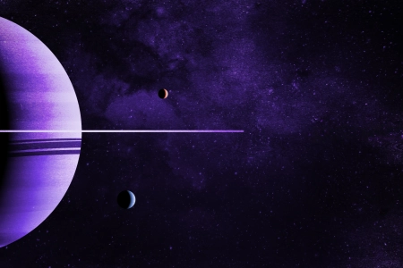 行星 空间 恒星 紫色 太空 宇宙 4K壁纸 3840x2160