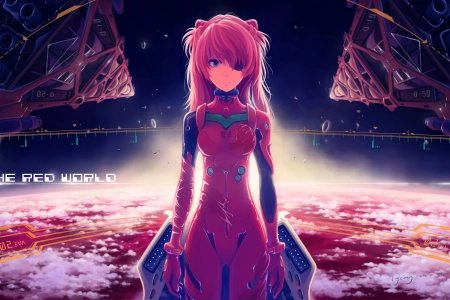 太空 动漫女孩 眼罩 连衣裙 宇宙飞船  电脑壁纸 4K壁纸 6250x3509