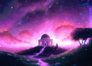 AI艺术 绘画 空间 星星 夜空 宇宙 星空 电脑壁纸 4K壁纸  3840x2160