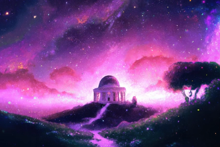AI艺术 绘画 空间 星星 夜空 宇宙 星空 电脑壁纸 4K壁纸 3840x2160