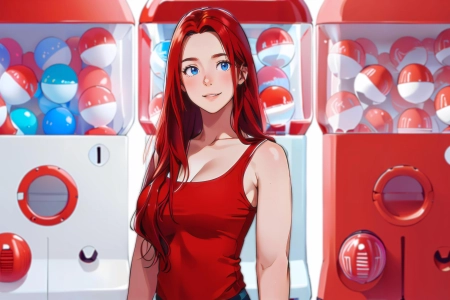 动漫女孩 霓虹灯 人工智能艺术 电脑壁纸 4K壁纸 3840x2160