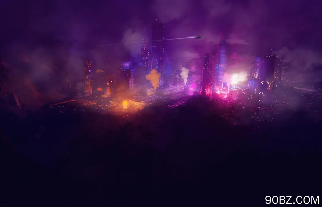 赛博朋克 城市 未来 紫色 科幻 游戏 电脑壁纸 4K壁纸