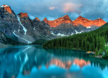 旅游 山谷 北部 森林 山脉 公园 冰川湖 绿色 山口 湖泊 倒影 公园 4K壁纸  3840x2160