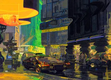 银翼 杀手 反乌托邦 街头 绘画 4K壁纸  3840x2160