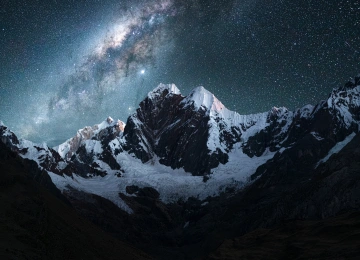 摄影 风景 自然 山脉 夜 雪 星夜 帐篷 星星   手机壁纸 4K壁纸  6860x8575