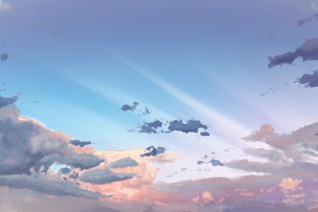 云 动漫 天空 自然  电脑壁纸 4K壁纸 3840x2160