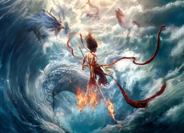 哪吒 魔童闹海 龙王 4k 壁纸 高清 电脑 桌面 4K壁纸  3840x2160