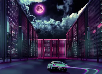 逆波 驾驶 车辆 汽车 未来主义 霓虹灯 法拉利  电脑壁纸 4K壁纸  3921x2539