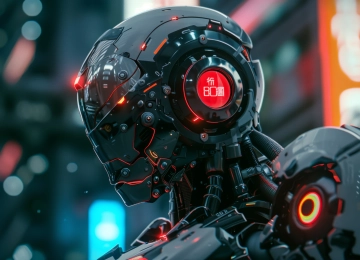 AI艺术 机器人 未来派 科幻小说 高科技 赛博朋克 电脑壁纸 4K壁纸  5824x3264