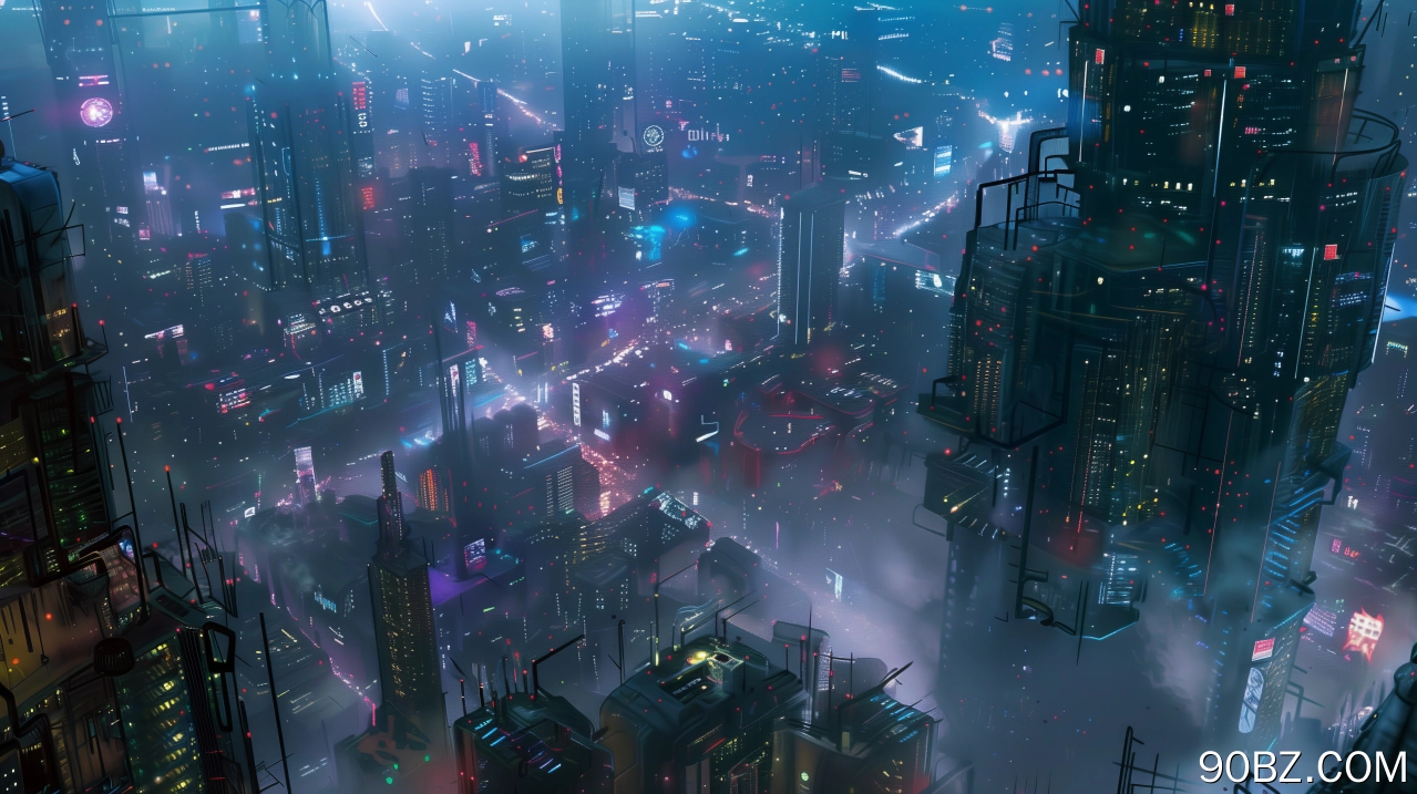 AI艺术 赛伯朋克 城市 概念艺术 插图 电脑壁纸 4K壁纸