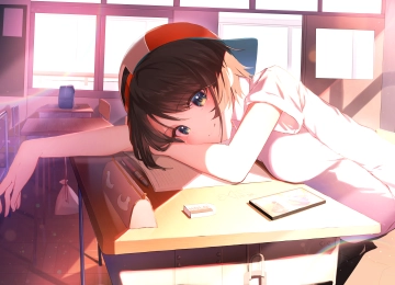 黑发 动漫 动漫女孩 虚拟  电脑壁纸 4K壁纸  5696x4093