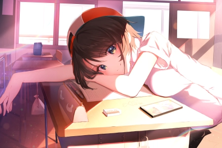 黑发 动漫 动漫女孩 虚拟  电脑壁纸 4K壁纸 5696x4093