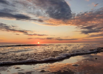 夕阳海滩  3840x2400