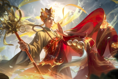 游戏CG 角色 王者荣耀 游戏 唐僧  电脑壁纸 4K壁纸 6267x3200