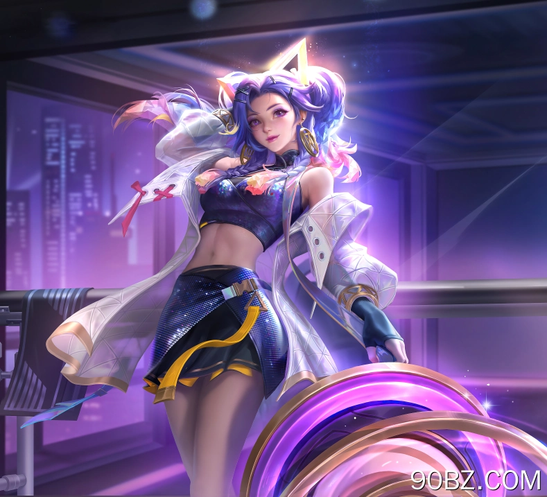 游戏CG 角色 紫色头发 王者荣耀 女孩 紫色眼睛 4K壁纸