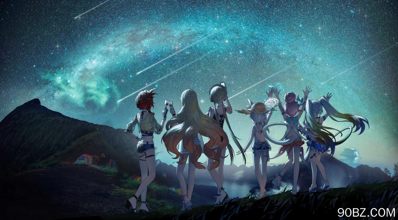 特蕾莎启示录 风景 星夜 少女 4K壁纸