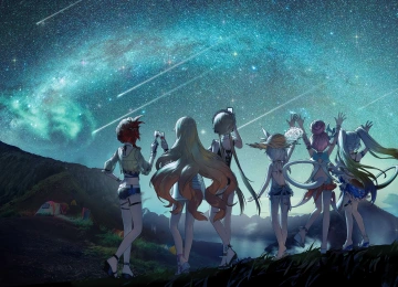 特蕾莎启示录 风景 星夜 少女 4K壁纸  4885x2700