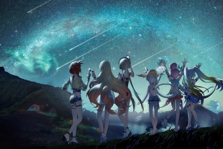 特蕾莎启示录 风景 星夜 少女 4K壁纸 4885x2700