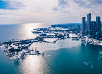 冬日安大略湖畔  3840x2160